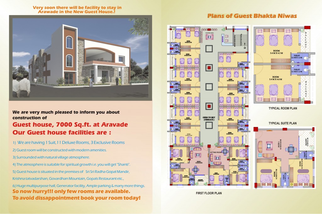 4.Guest house plan 1024x681 Guest House Plan at Aravade